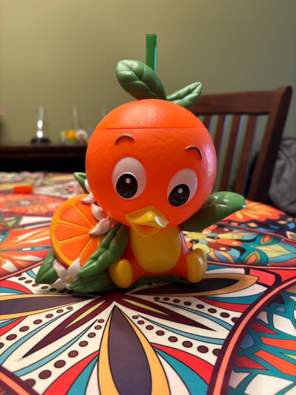 Walt Disney World Orange Bird Sipper with straw